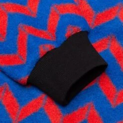 Pleasures Black Jack Cardigan - Blue/Red -Bapejackets Shop pleasures black jack cardigan bluered 3