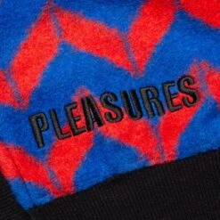 Pleasures Black Jack Cardigan - Blue/Red -Bapejackets Shop pleasures black jack cardigan bluered 4