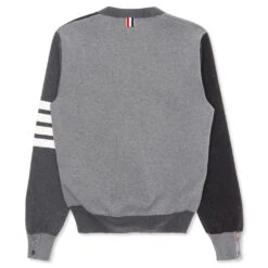 Bapejackets Shop -Bapejackets Shop thom browne milano stitch v neck cardigan grey 2