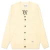 Classic Cardigan 'Type 2' - White -Bapejackets Shop wacko maria classic cardigan type 2 white